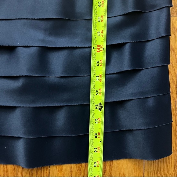 Cocktail Dress Navy Blue Bandage Style Spaghetti Straps JS Collections Size 8 - Picture 8 of 10
